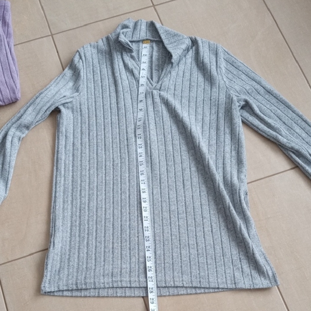 Women's Ribbed Knit Tops - Multi-Color Set - Picture 13 of 16
